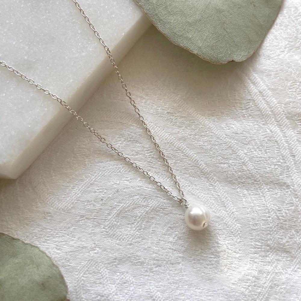 Pearl Necklace Sterling Silver Pendant - Picture 3 of 3